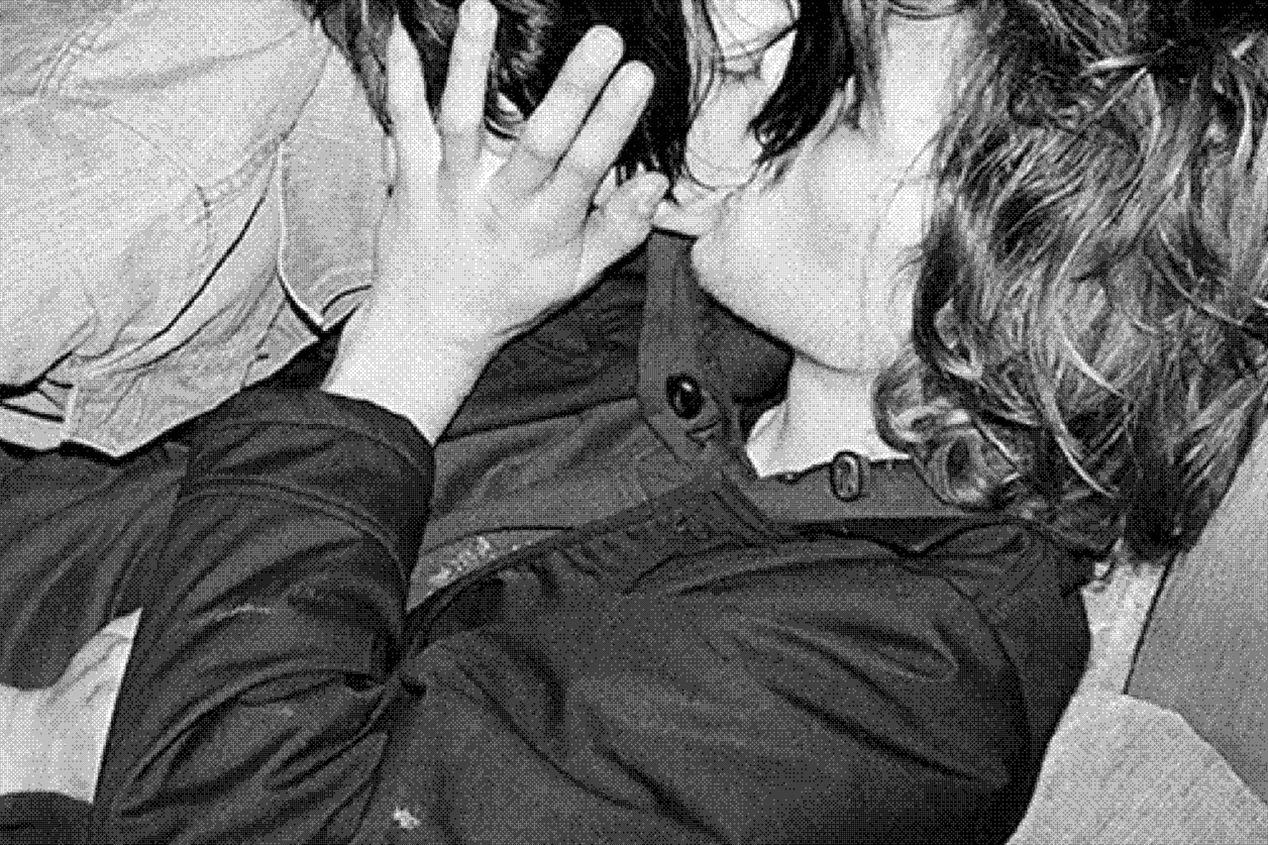 Two people lying close together
